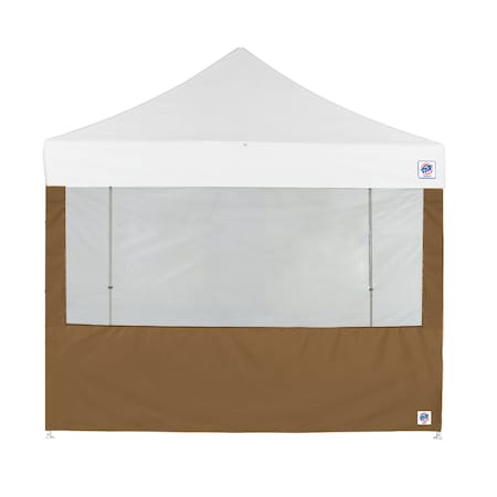 E-Z Up TAA Compliant Food Booth Sidewall, 13' W x 13' H, Coyote Brown SW3FB13TCCB